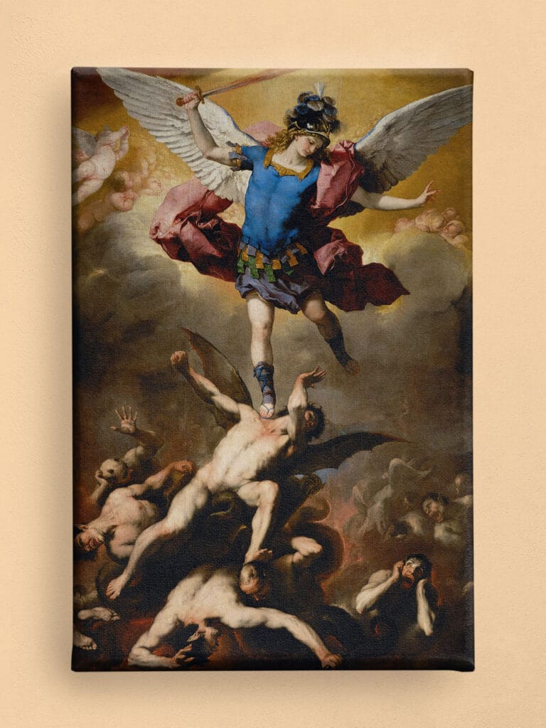 The Fall of the Rebel Angels by Luca Giordano