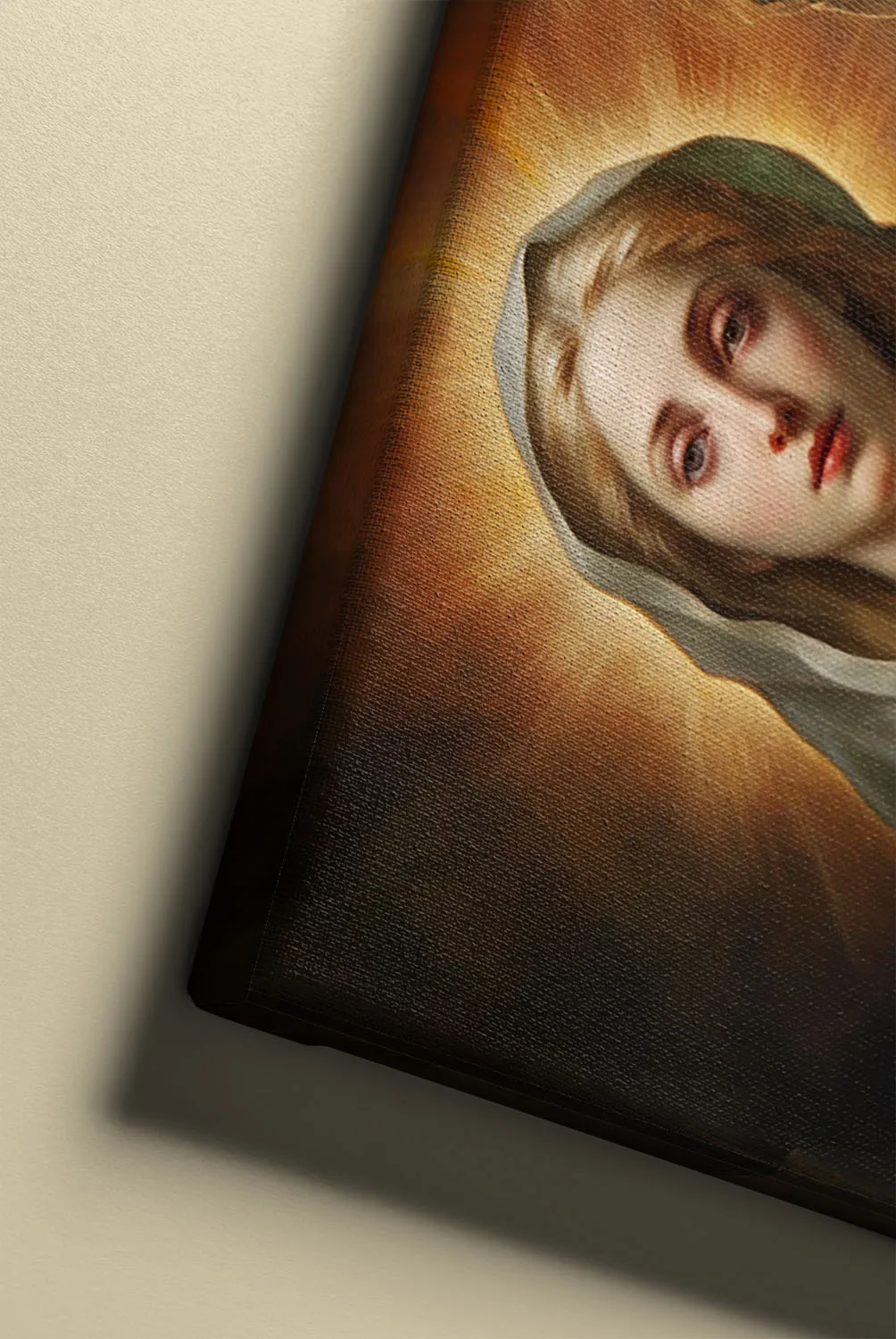 Immaculate Heart of Mary French Academic style Canvas (canvas details)