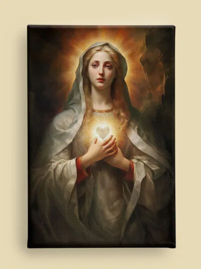Immaculate Heart of Mary French Academic style Canvas (front view)