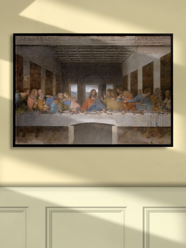 The Last Supper by Leonardo da Vinci (Restored) - Canvas Print ...