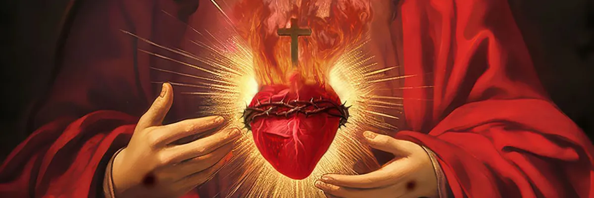 sacred heart of jesus banner