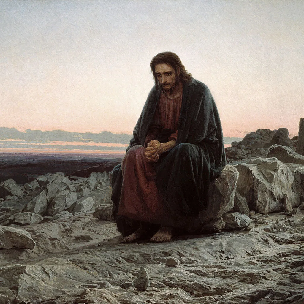 Christ in the Wilderness by Ivan Kramskoy