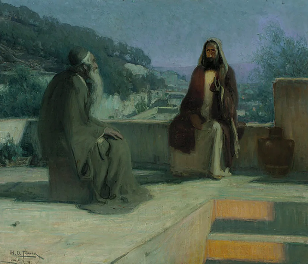 Christ and Nicodemus by Henry Ossawa Tanner