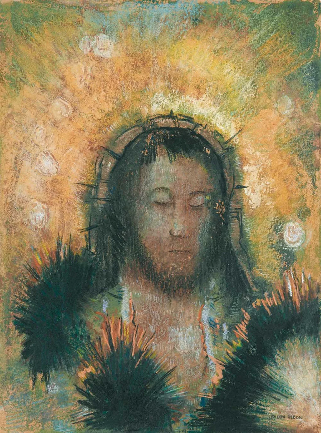 Head of Christ by Odilon Redon