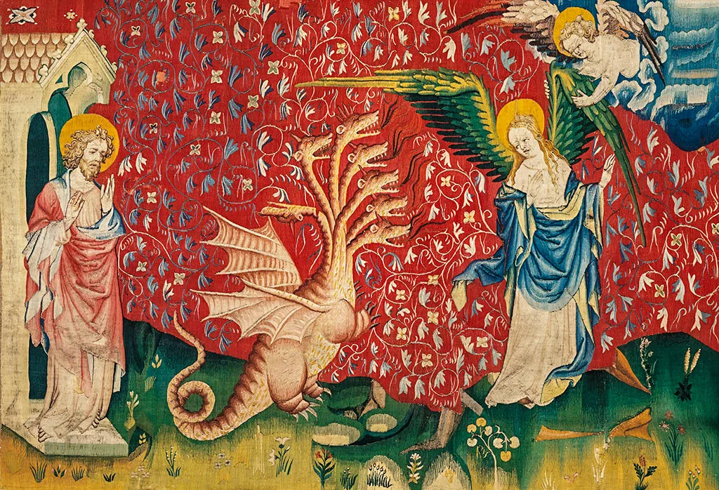 Tapestry of the Apocalypse, Woman and the Dragon, Castle of Angers