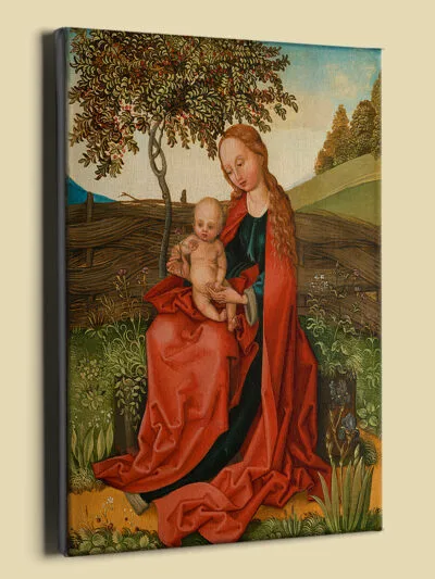 The Virgin and Child by Martin Schongauer canvas reproduction (perspective view)