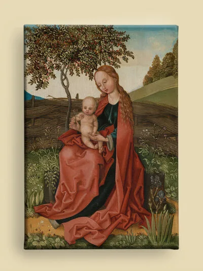 The Virgin and Child by Martin Schongauer canvas reproduction (front view)