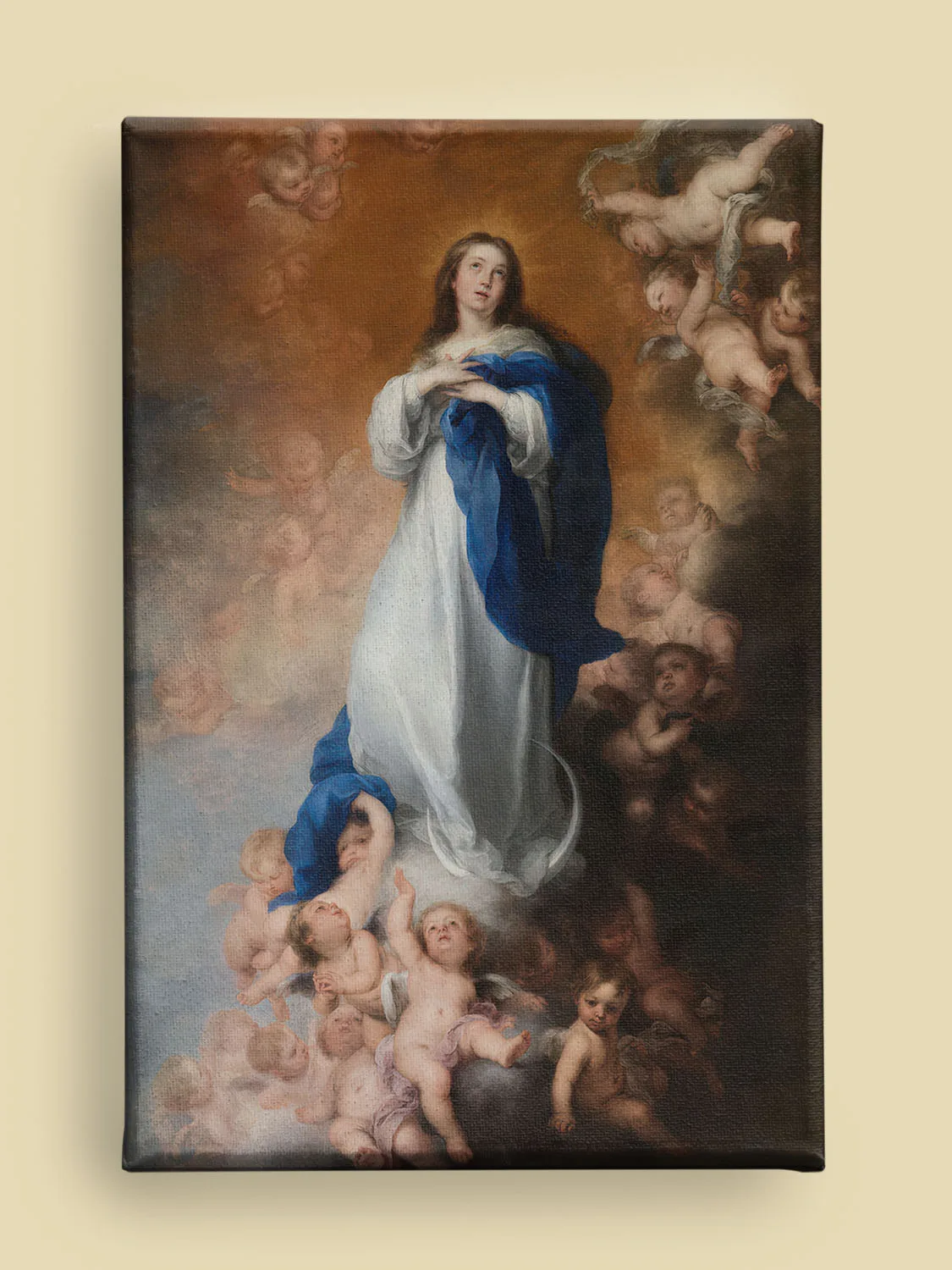 The Immaculate Conception by Bartolomé Esteban Murillo canvas reproduction (front view)