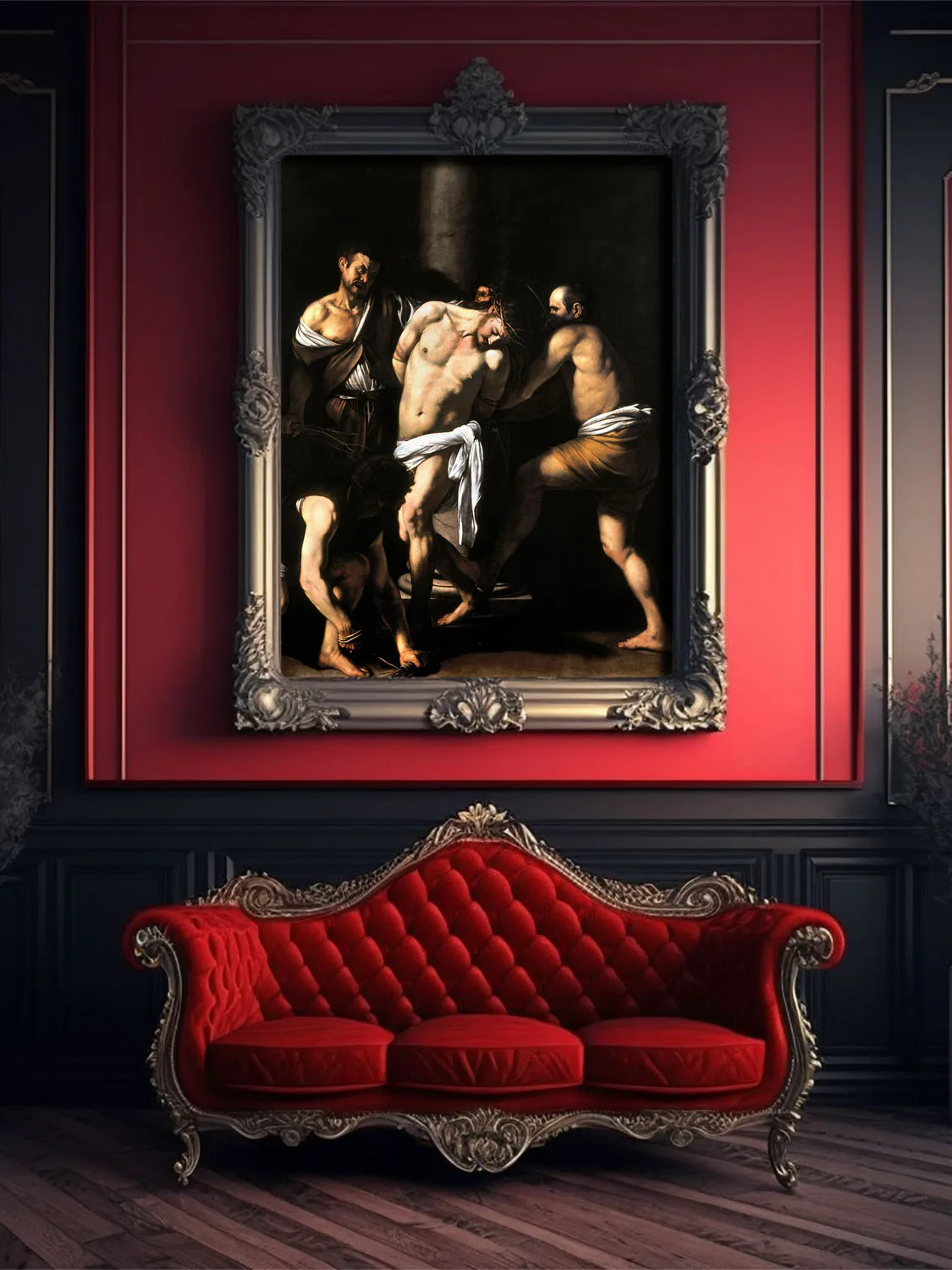 The Flagellation of Christ by Caravaggio canvas - Baroque Christian painting - Passion of Christ wall art - Image 4
