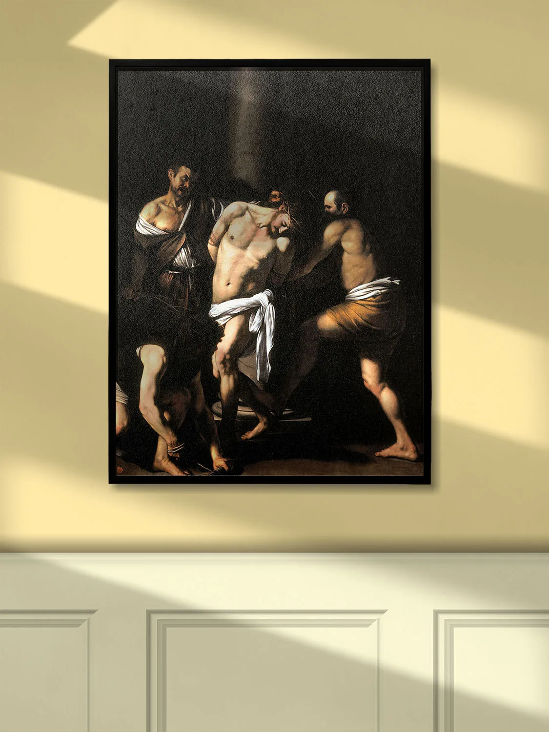 The Flagellation of Christ by Caravaggio canvas - Baroque Christian painting - Passion of Christ wall art - Image 3