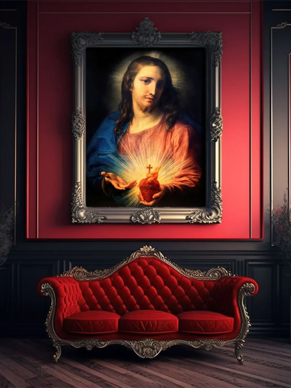 Sacred Heart of Jesus by Pompeo Batoni canvas reproduction