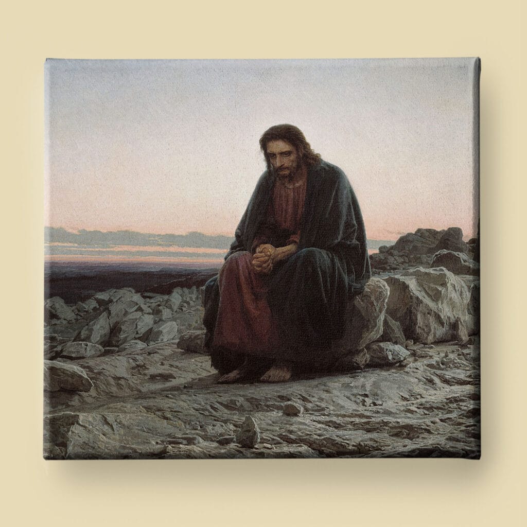 Christ in the Wilderness by Ivan Kramskoy