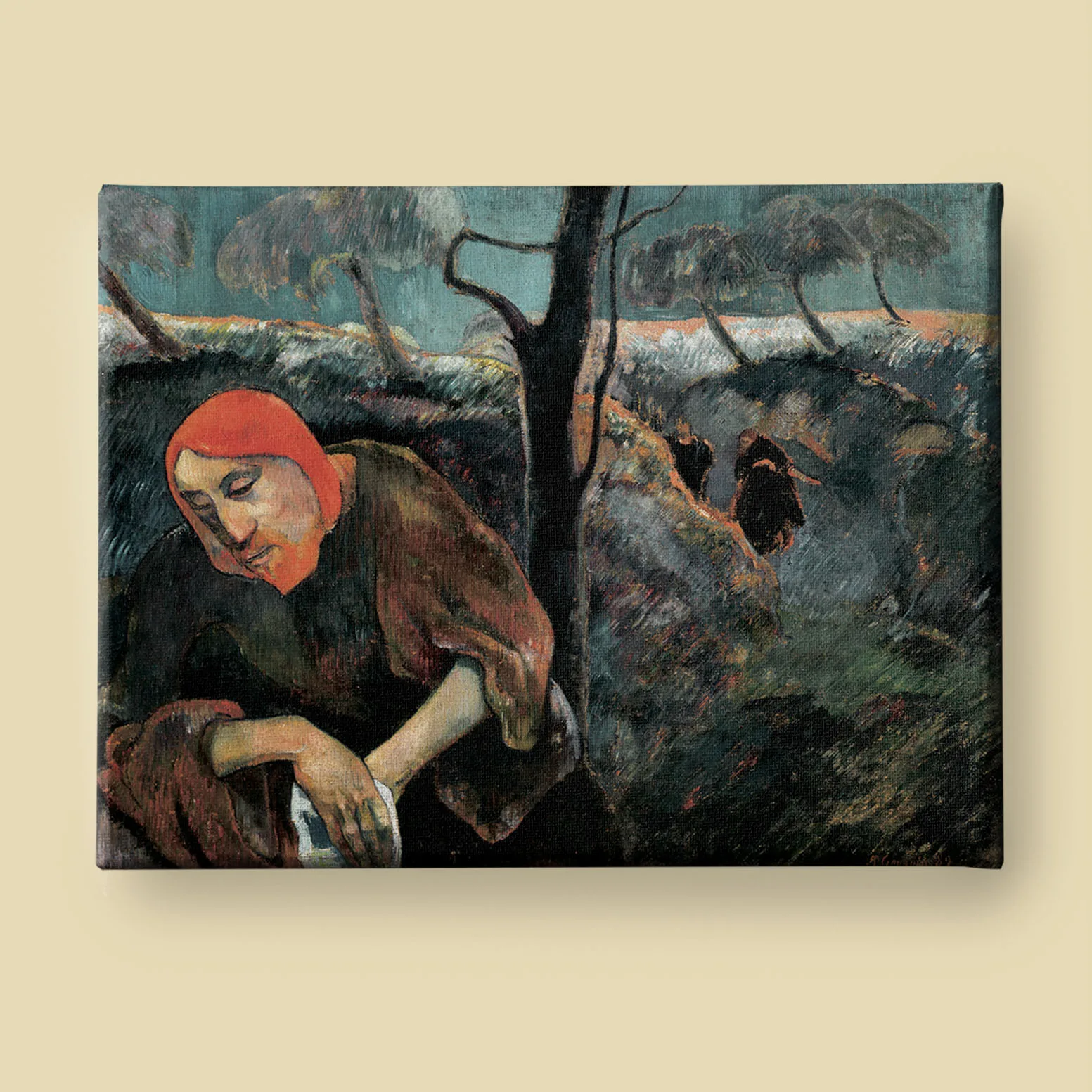 Christ in the Garden of Olives by Paul Gauguin canvas (front view)