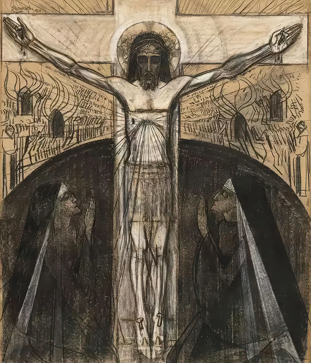 The worship of the crucified Jesus by Jan Toorop