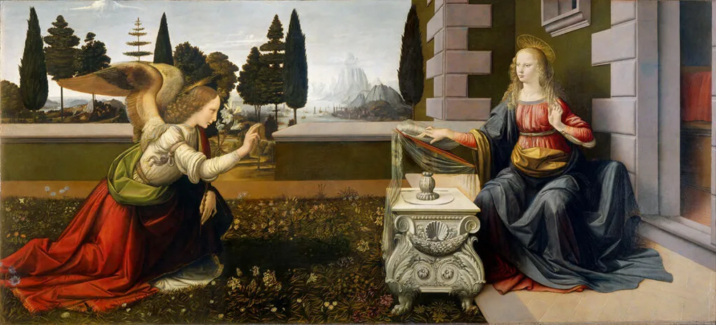 The Annunciation by Leonardo da Vinci