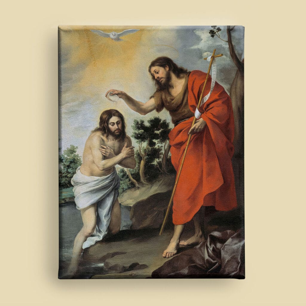 The Baptism of Christ by Bartolome Esteban Murillo