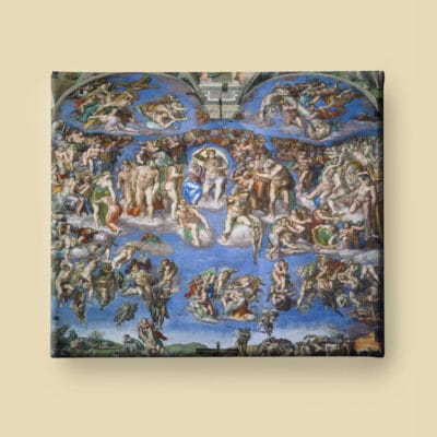 The Last Judgment by Michelangelo canvas reproduction (front view)