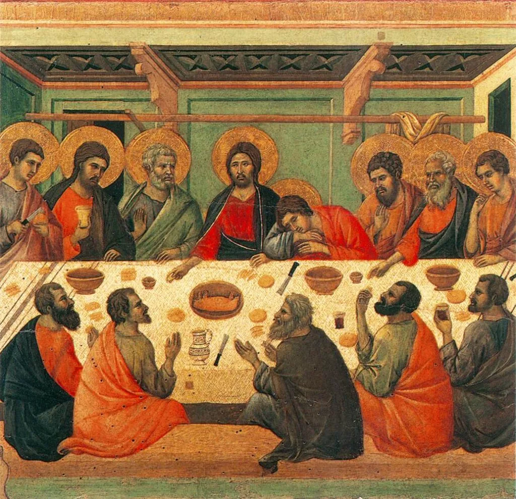 The Last Supper by Duccio di Buoninsegna
