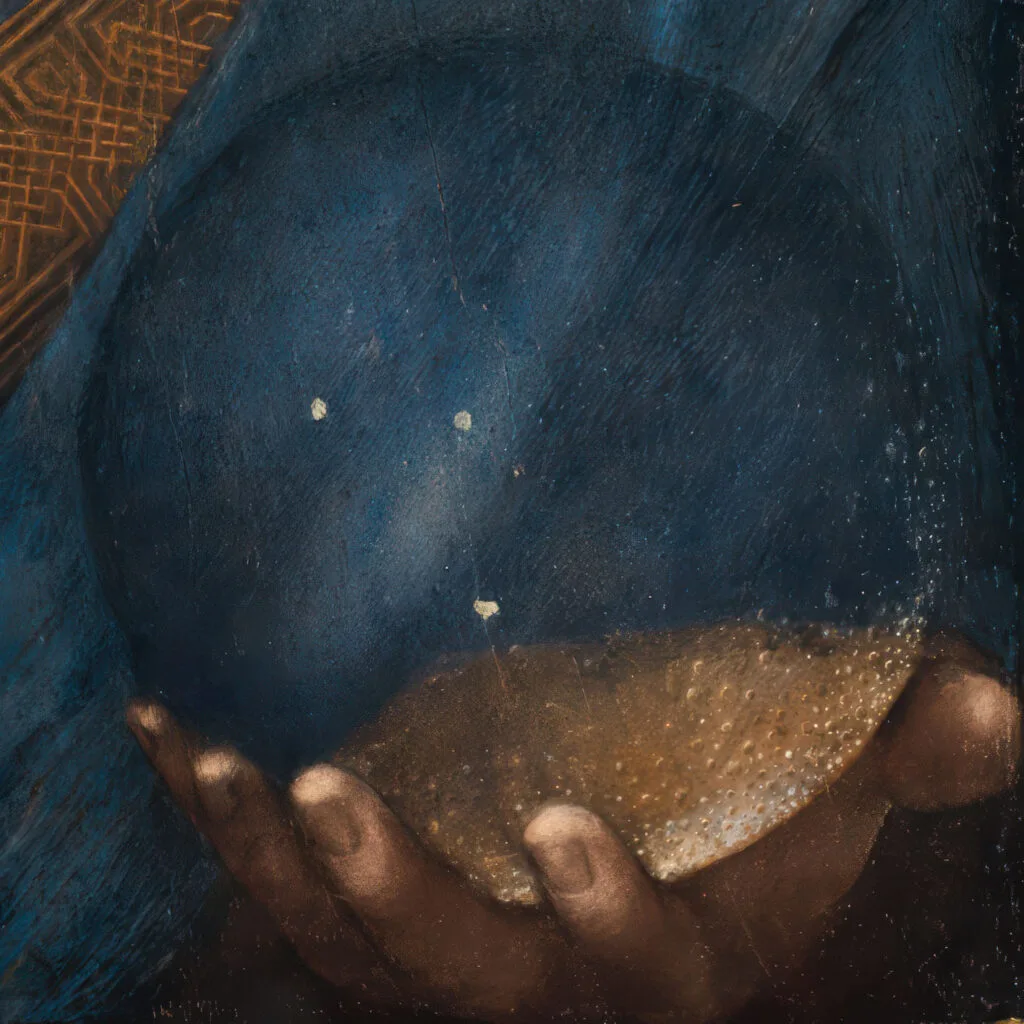 Close-up of the Globe