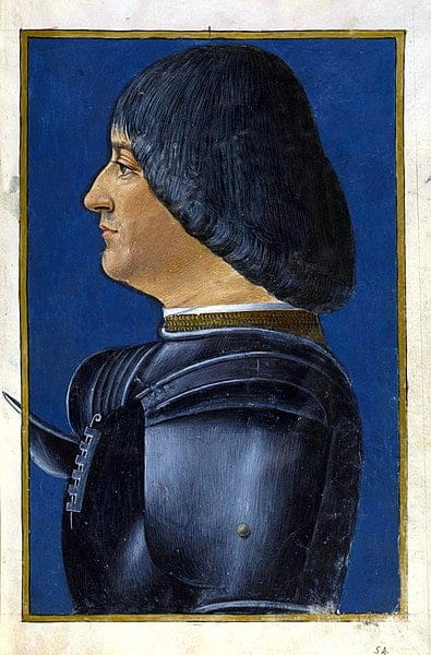 Ludovico Sforza, Duke of Milan, who commissioned The Last Supper. Portrait attributed to G.A. de Predis, c. 1495.