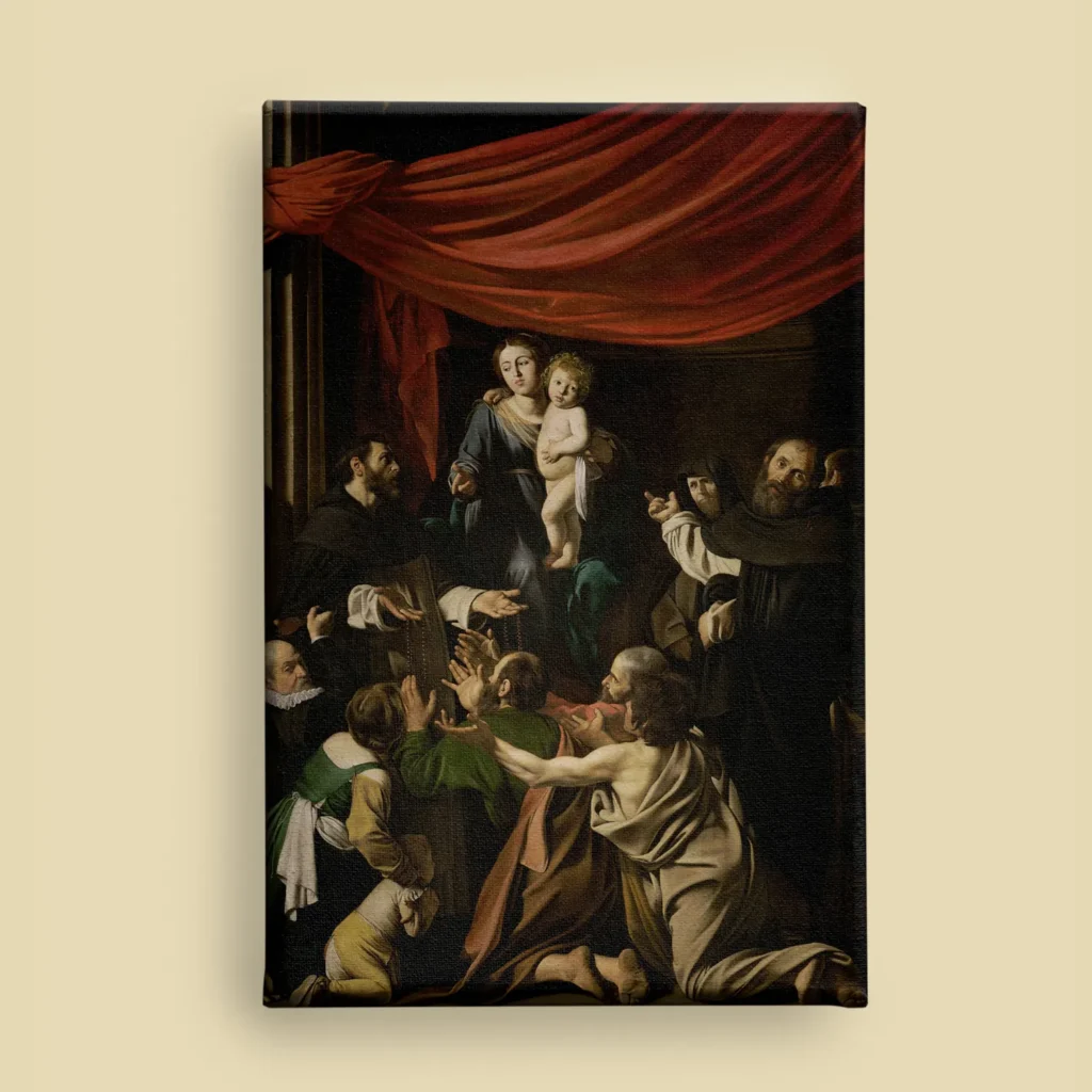 Madonna of the Rosary by Caravaggio