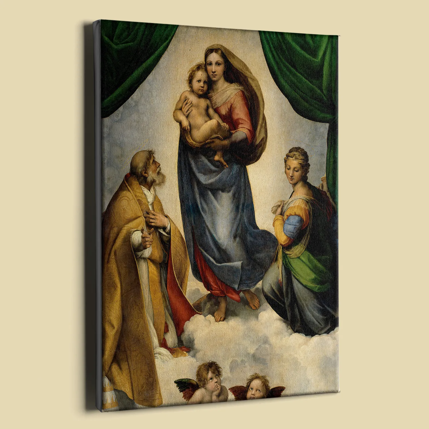 The Sistine Madonna by Raphael canvas - High Renaissance painting ...