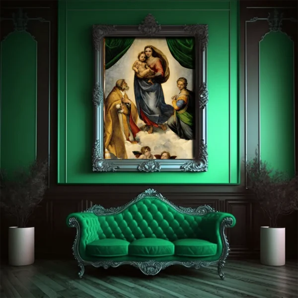 The Sistine Madonna by Raphael - Canvas Print | Religious Wall Art