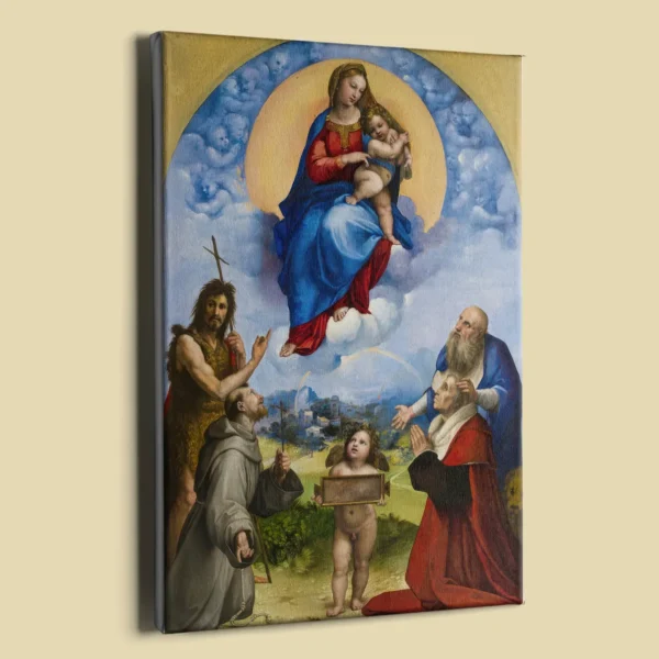 Madonna di Foligno by Raphael - Canvas Print | Religious Wall Art