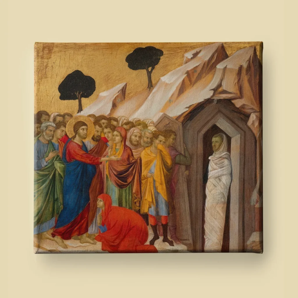 Raising of Lazarus by Duccio