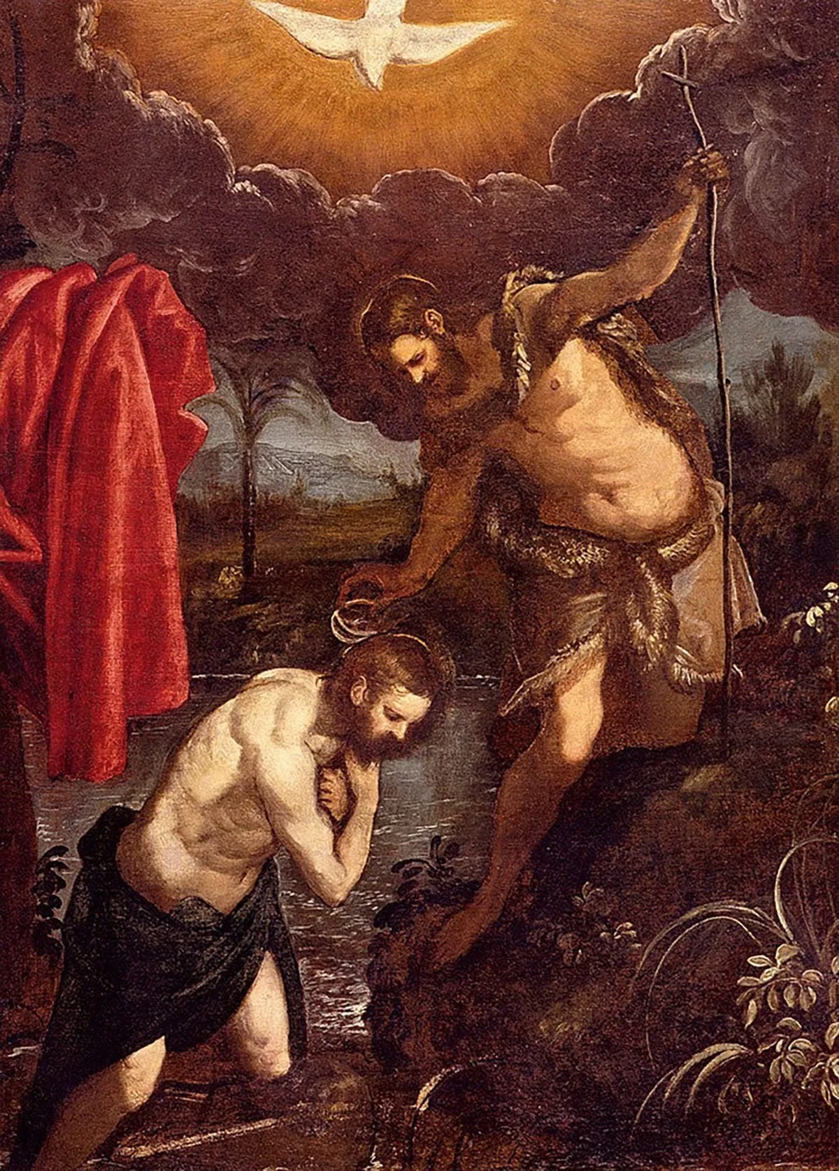 The Baptism of Christ by Tintoretto