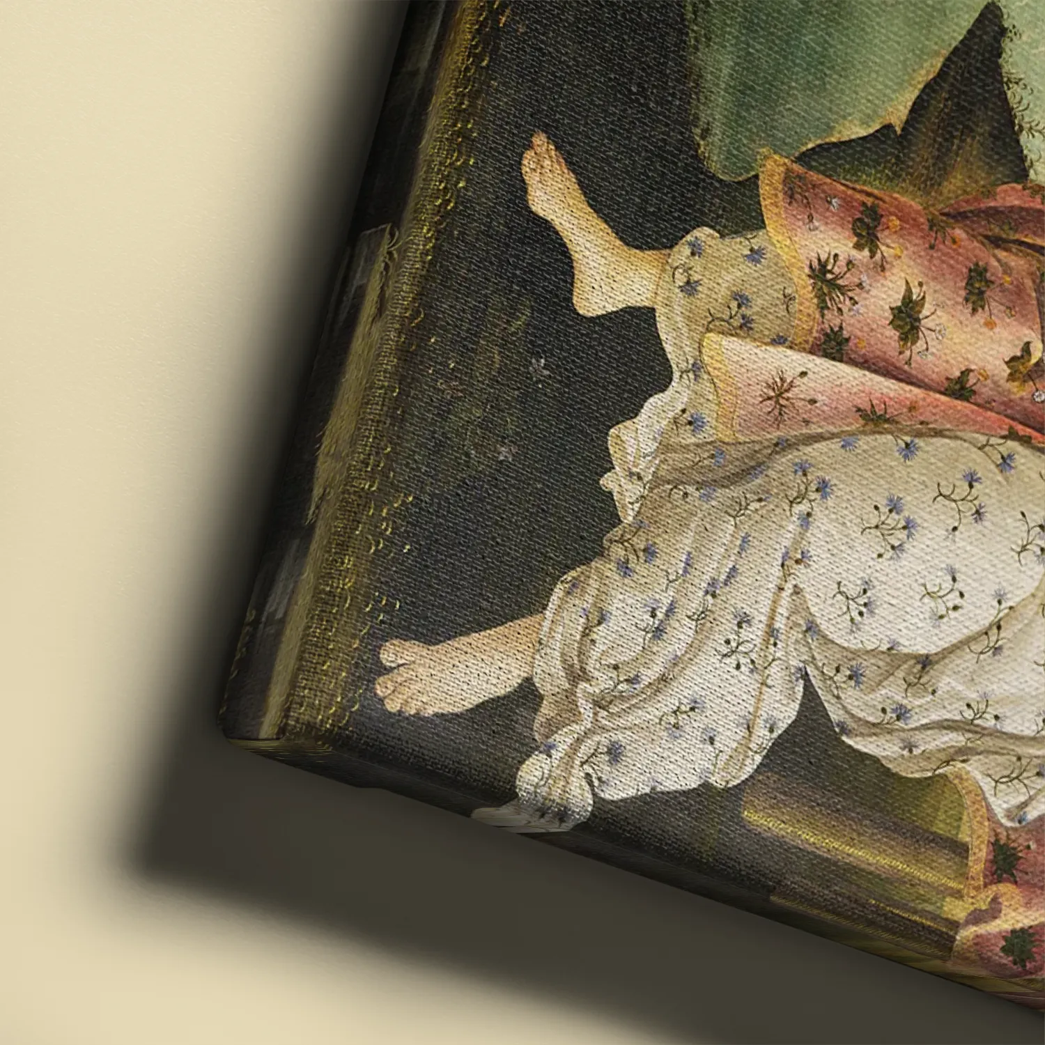 Birth of Venus by Sandro Botticelli canvas reproduction (details)