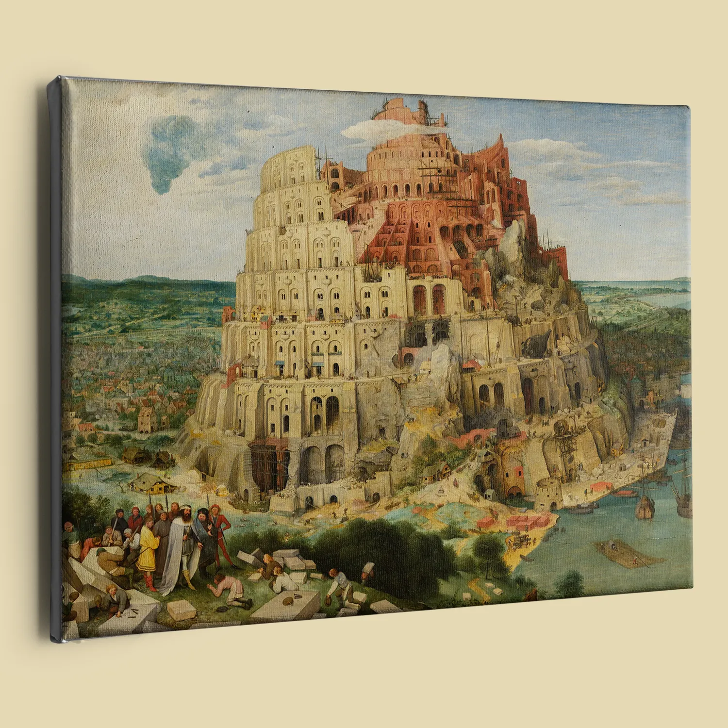 The Tower of Babel by Pieter Bruegel the Elder canvas reproduction (perspective view)