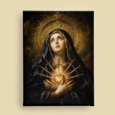 Our Lady of Sorrows - Mater Dolorosa canvas (front view)
