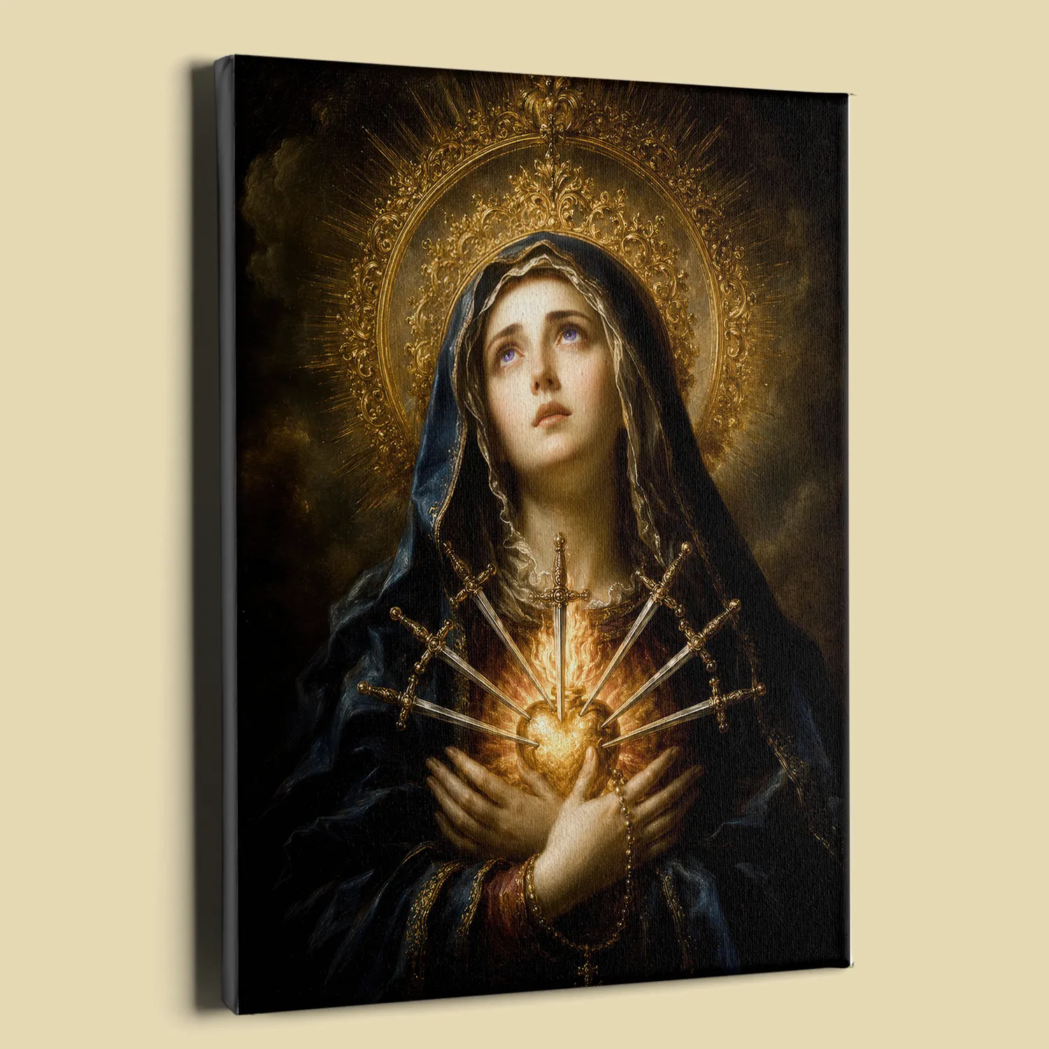 Our Lady of Sorrows - Mater Dolorosa canvas (perspective view)