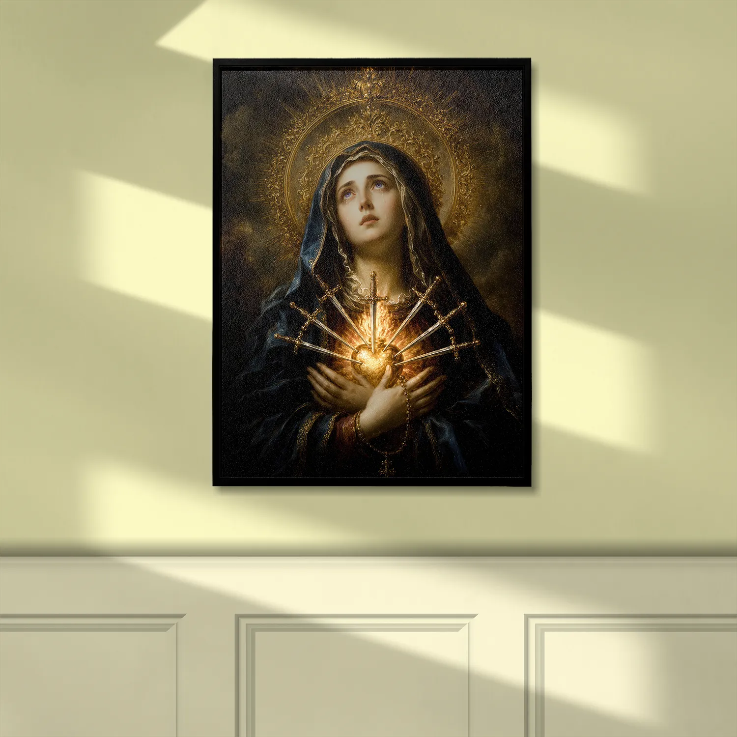 Our Lady of Sorrows - Mater Dolorosa canvas (hung on wall)