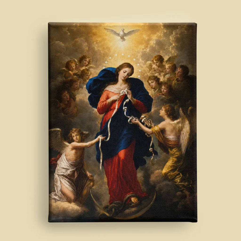 Mary, Untier of Knots by Johann Georg Schmidtner