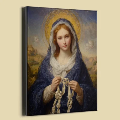 Our Lady Undoer of Knots French Academic canvas (perspective view) Our Lady Undoer of Knots French Academic canvas (perspective view)