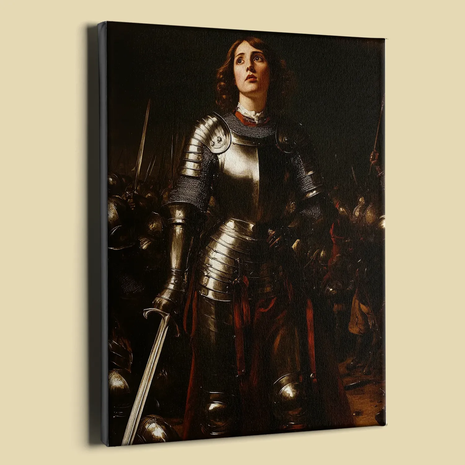 Joan of Arc canvas (perspective view)