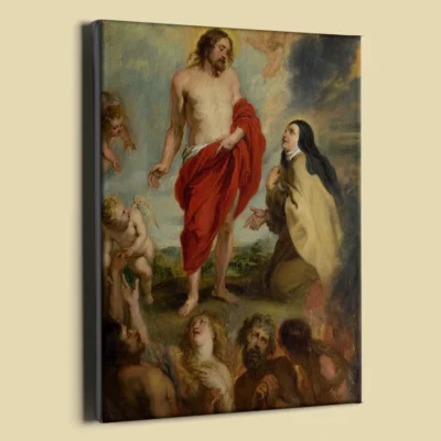 Saint Teresa of Avila Interceding for Souls in Purgatory by Peter Paul Rubens canvas reproduction (perspective view) Saint Teresa of Avila Interceding for Souls in Purgatory by Peter Paul Rubens canvas reproduction (perspective view)
