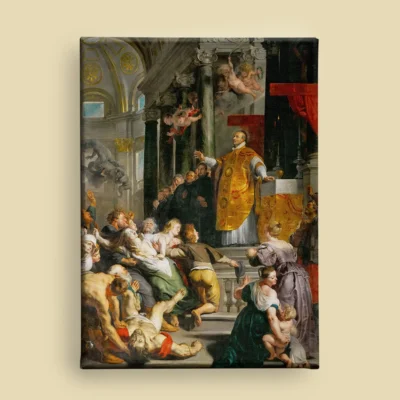 The Miracle of Saint Ignatius of Loyola by Peter Paul Rubens canvas reproduction (front view)