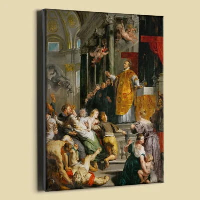 The Miracle of Saint Ignatius of Loyola by Peter Paul Rubens canvas reproduction (perspective view)