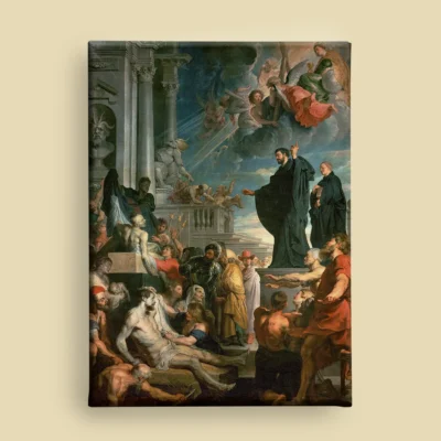 The Miracles of Saint Francis Xavier by Peter Paul Rubens canvas reproduction (front view)