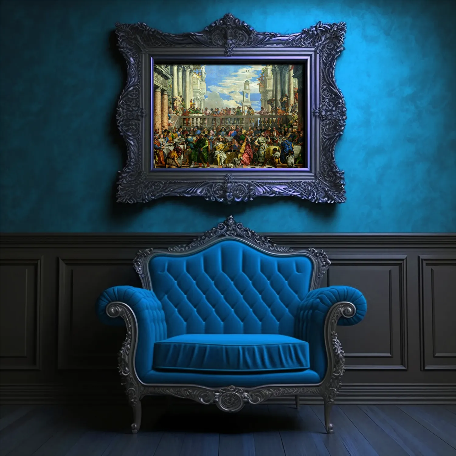 Wedding at Cana by Paolo Veronese canvas (in a decorated interior)