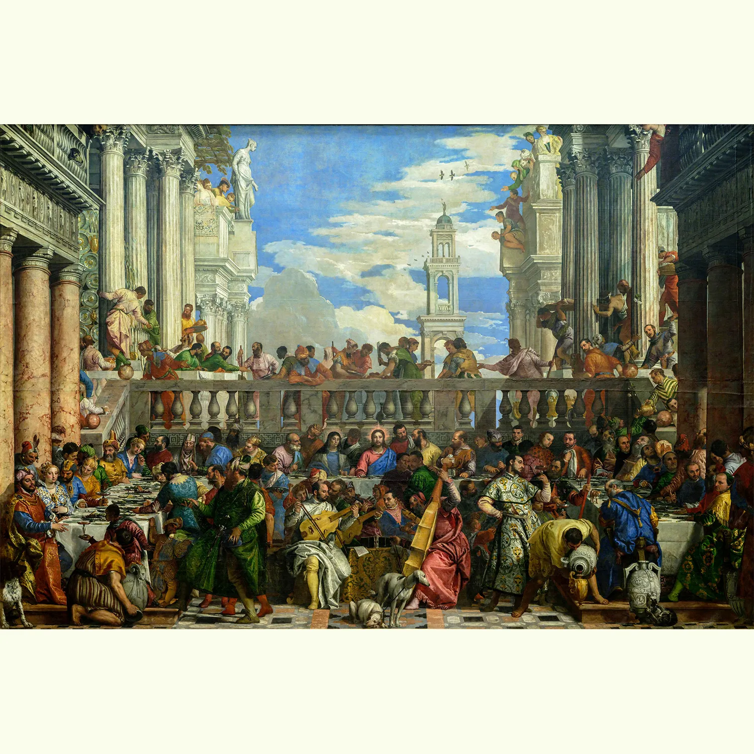 Wedding at Cana by Paolo Veronese canvas (flat view)
