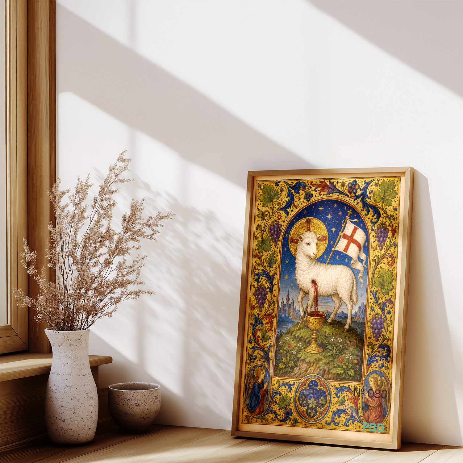 Agnus Dei giclée fine art print (in a wooden frame)