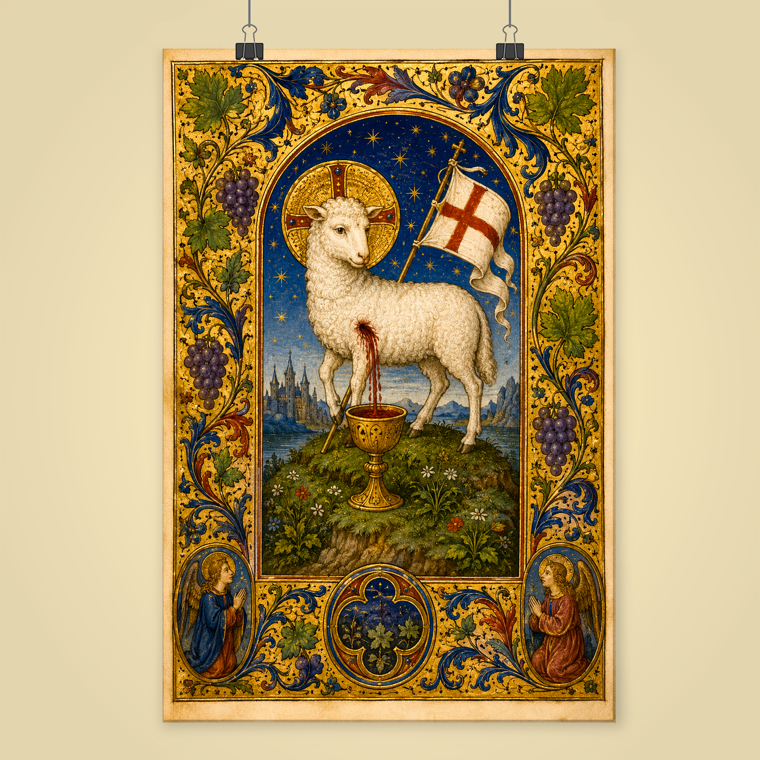 Agnus Dei giclée fine art print (shown unframed)