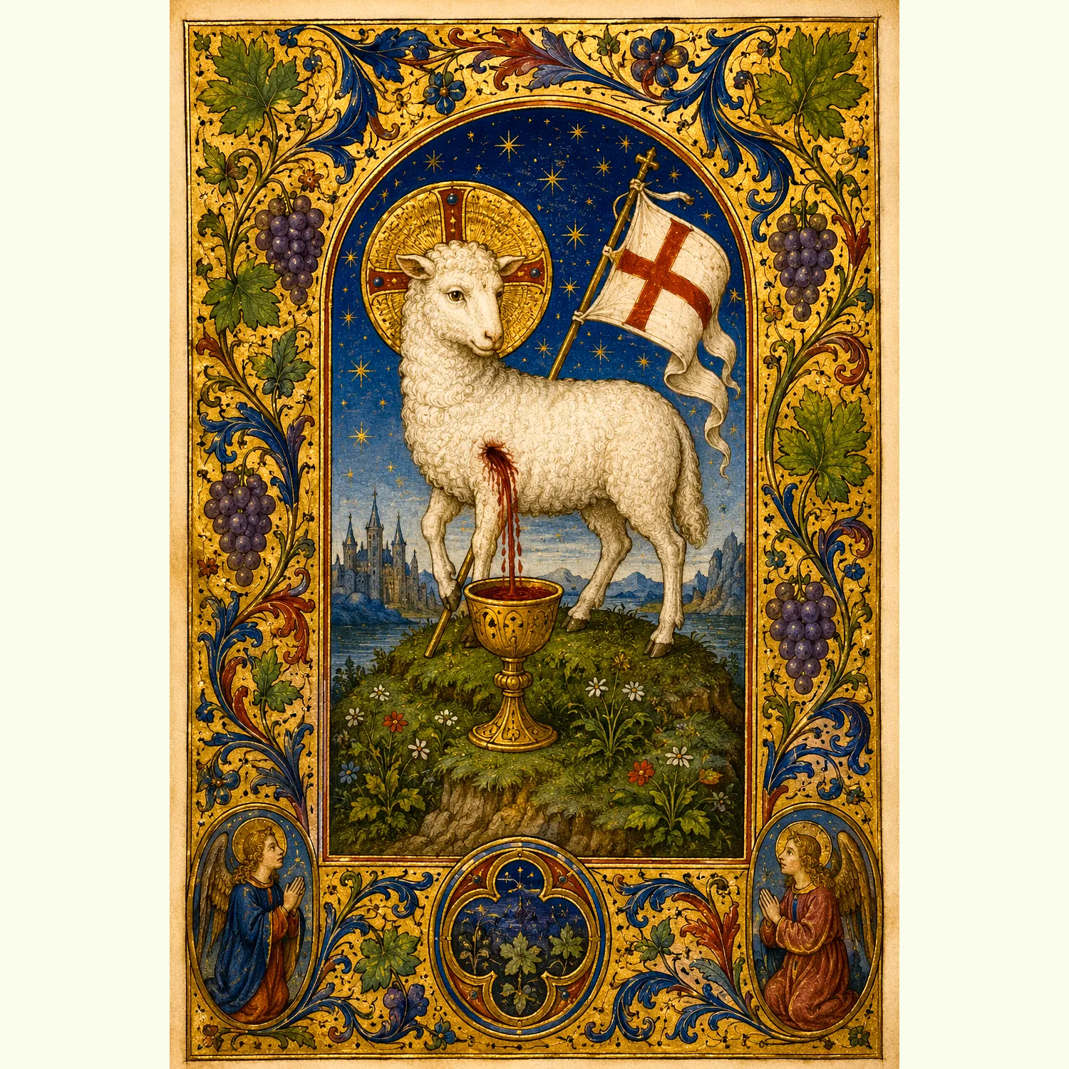 Agnus Dei giclée fine art print (flat view)