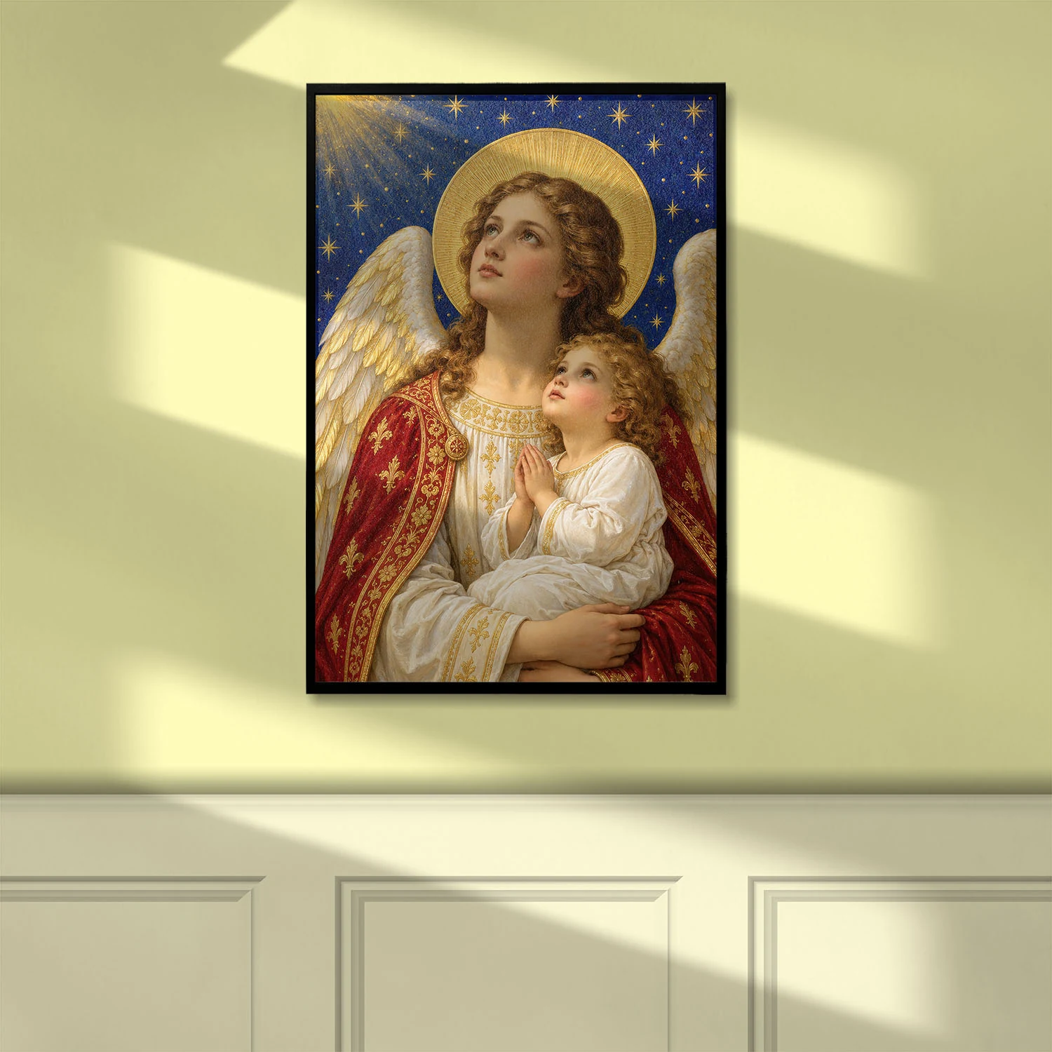 Guardian Angel canvas (hung on a wall)