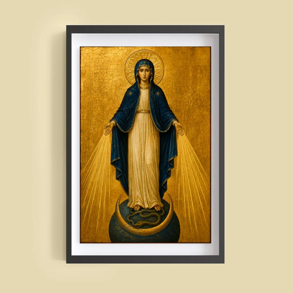 Miraculous Medal Fine Art Poster – Our Lady of Grace Icon