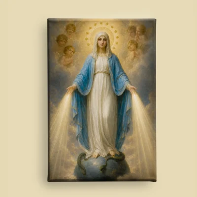 Our Lady of Grace canvas (front view)